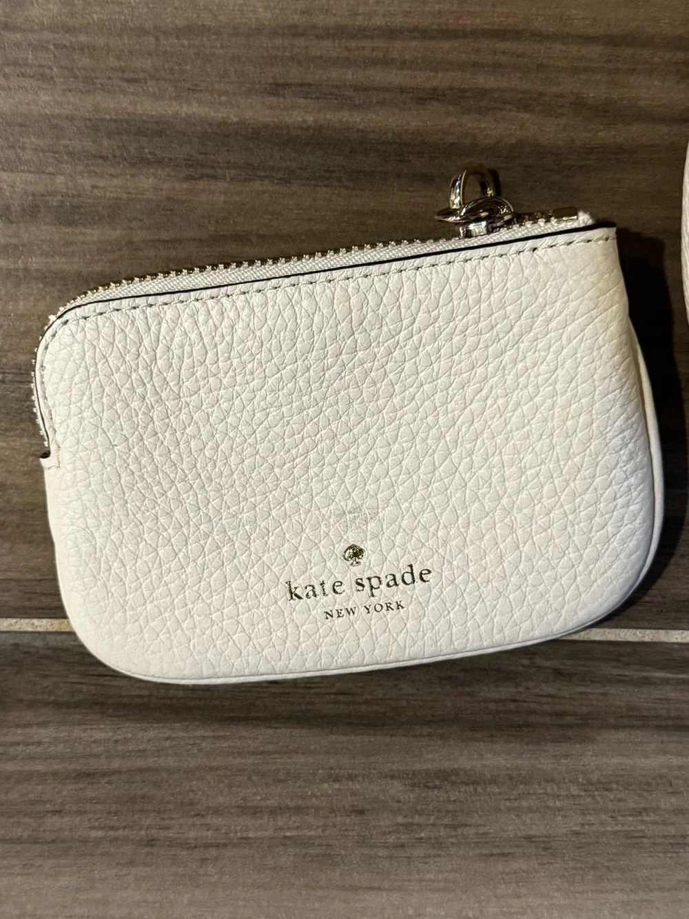 Kate Spade Rosie Leather Crossbody Purse Bag w/ Coin Purse - Parchment